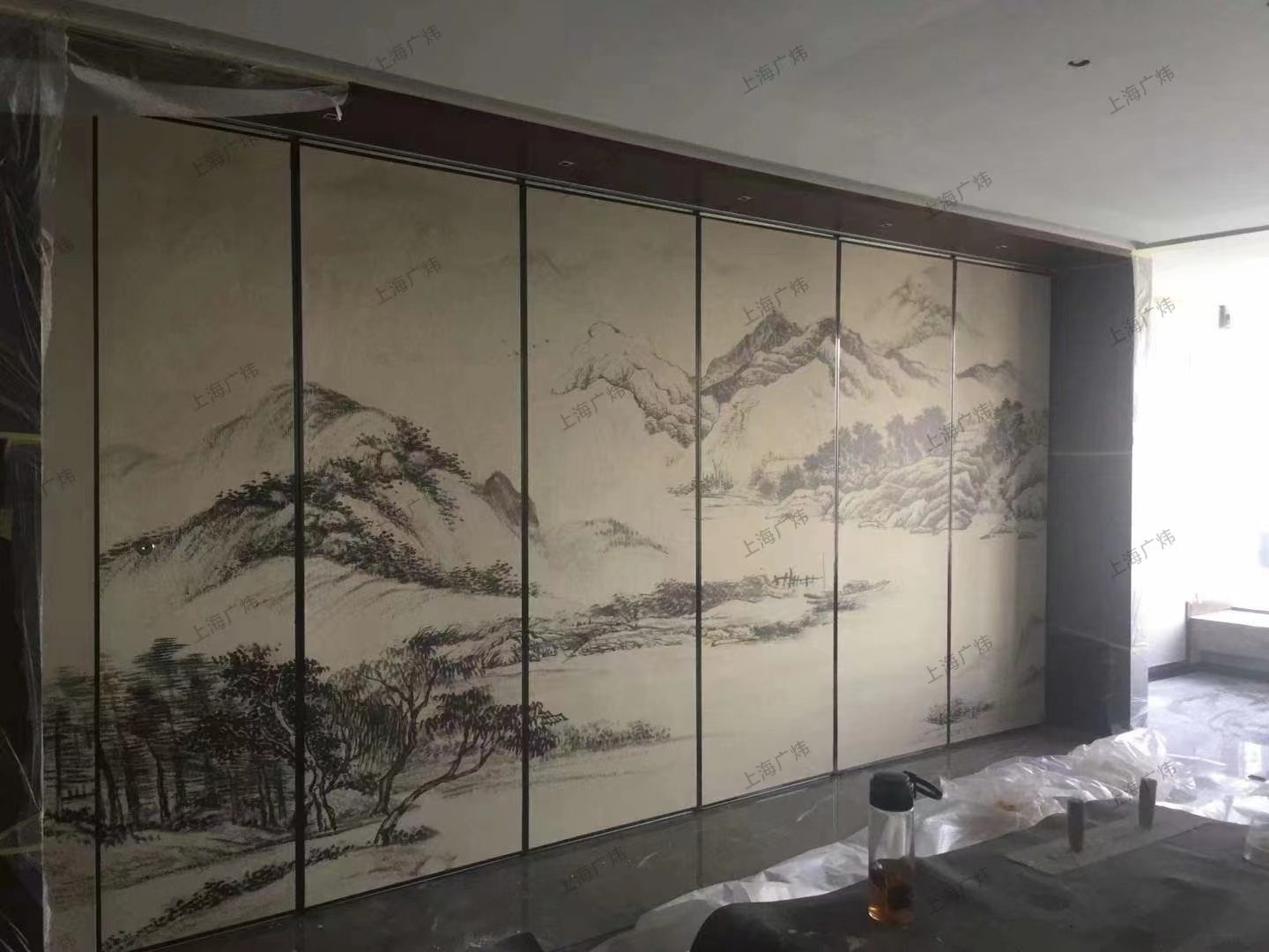 70型山水畫(huà)活動(dòng)隔斷 